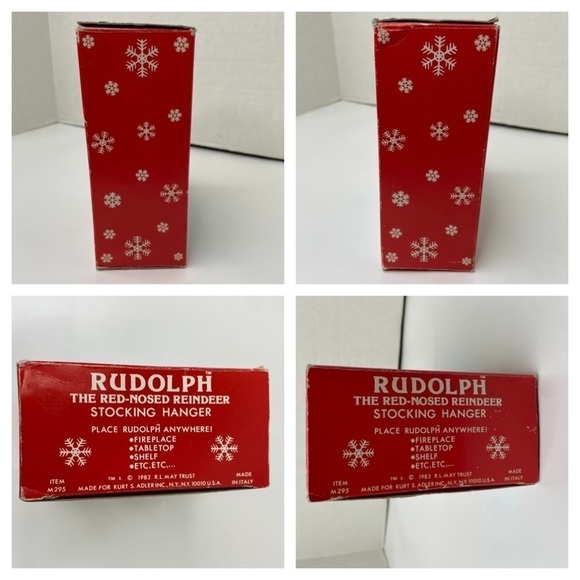 Kurt Adler Stocking Hanger Rudolph The Red-Nosed Reindeer 1983 Santas World - Picture 14 of 14